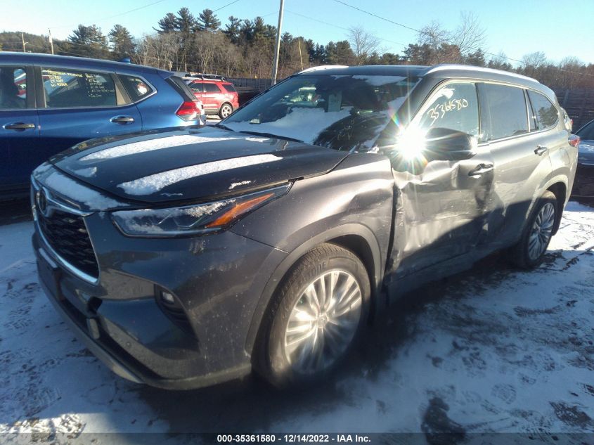 2022 TOYOTA HIGHLANDER PLATINUM VIN: 5TDFZRBH4NS190042
