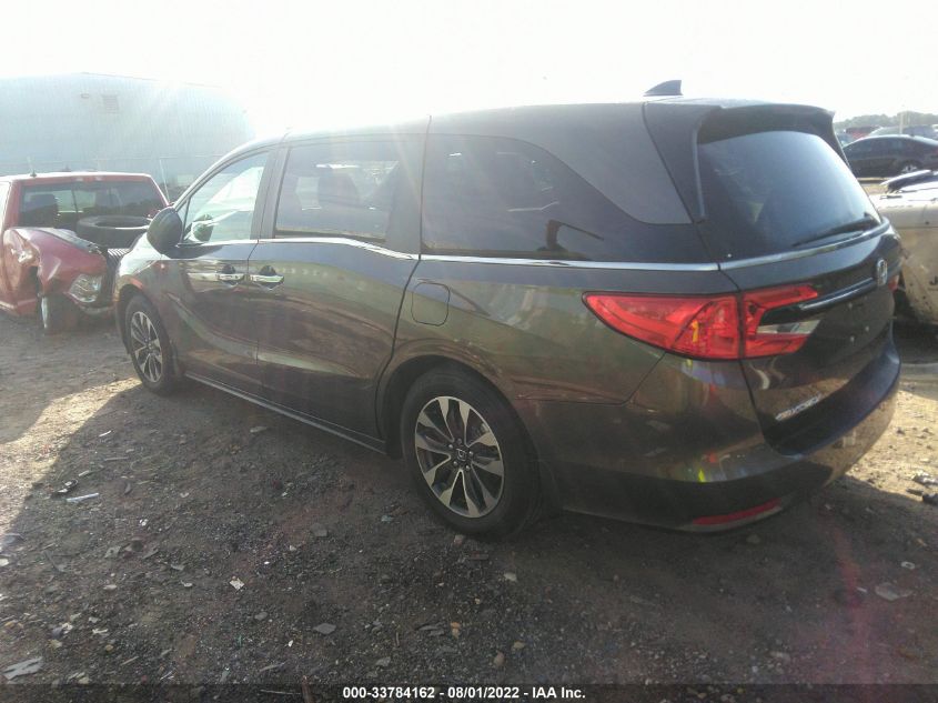 2022 HONDA ODYSSEY EX-L VIN: 5FNRL6H74NB061122
