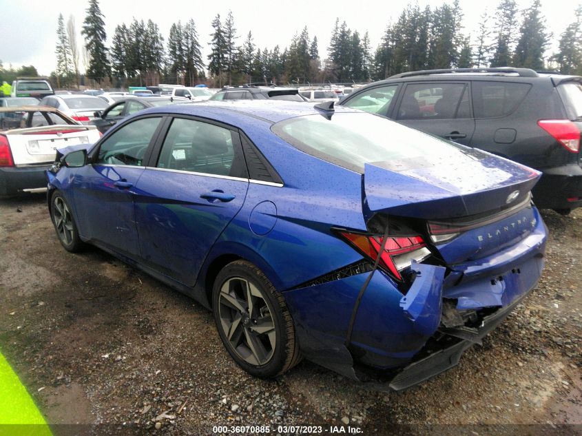 2022 HYUNDAI ELANTRA HYBRID LIMITED VIN: KMHLN4AJ5NU024450