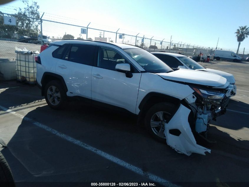2022 TOYOTA RAV4 HYBRID XLE VIN: 4T3RWRFV3NU055882