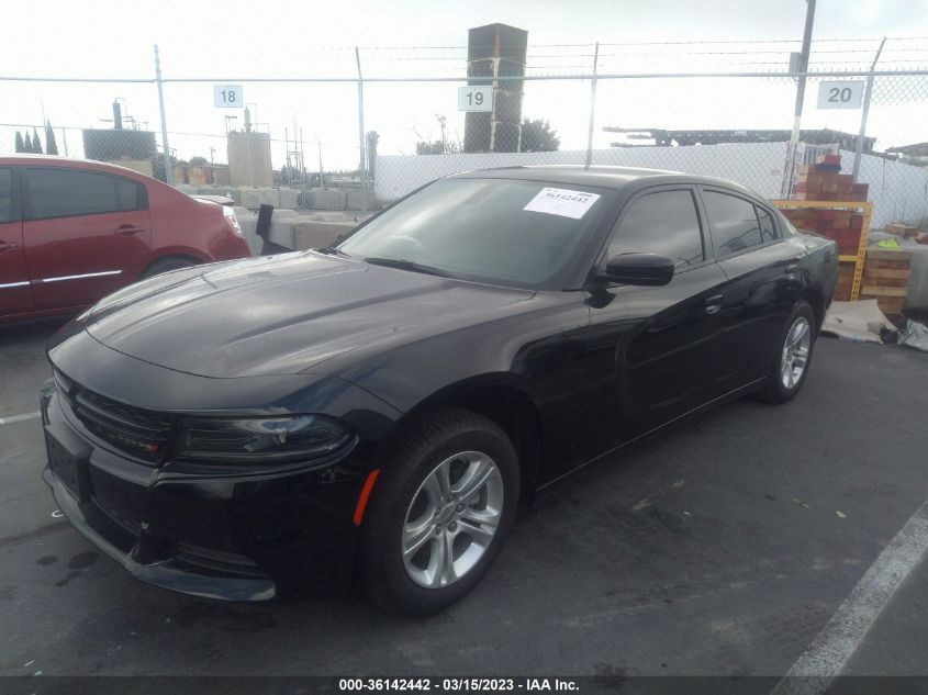 2022 DODGE CHARGER SXT VIN: 2C3CDXBG4NH135591