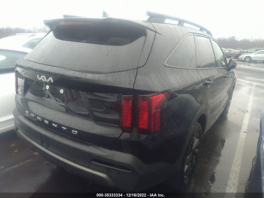 2022 KIA SORENTO X-LINE S VIN: 5XYRLDLC4NG139674