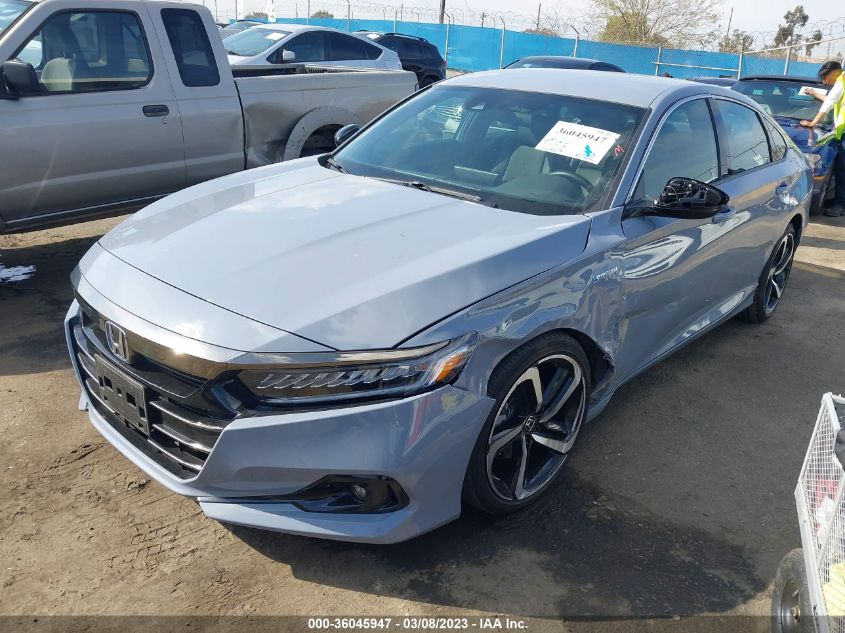 2022 HONDA ACCORD HYBRID SPORT VIN: 1HGCV3F20NA029039