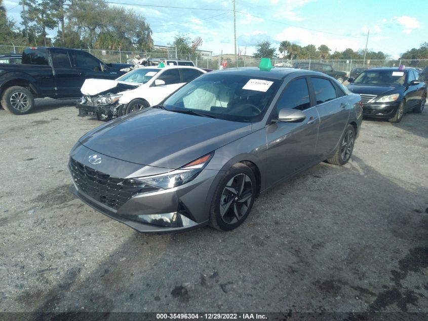 2022 HYUNDAI ELANTRA LIMITED VIN: KMHLP4AG2NU289261