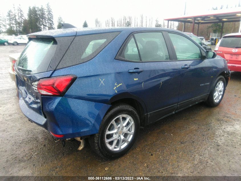 2022 CHEVROLET EQUINOX LS VIN: 3GNAXHEV2NS212036