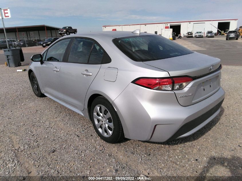 2021 TOYOTA COROLLA LE VIN: 5YFEPMAE0MP242706