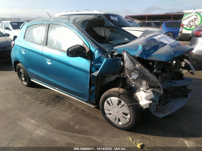 2021 MITSUBISHI MIRAGE ES/LE/CARBONITE EDITION VIN: ML32AUHJ6MH009726