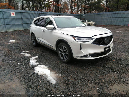 2022 ACURA MDX W/TECHNOLOGY PACKAGE VIN: 5J8YE1H43NL035916