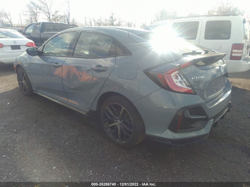 2020 HONDA CIVIC HATCHBACK SPORT VIN: SHHFK7G45LU219403