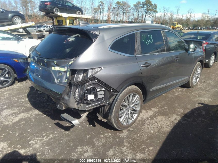 2022 ACURA MDX W/ADVANCE PACKAGE VIN: 5J8YE1H83NL018939