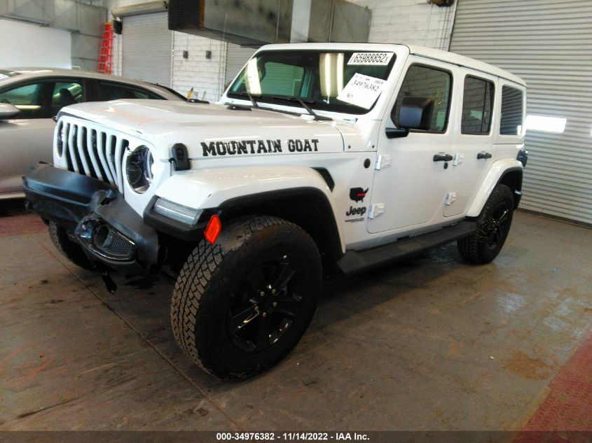 2022 JEEP WRANGLER UNLIMITED SAHARA ALTITUDE VIN: 1C4HJXEN9NW193783