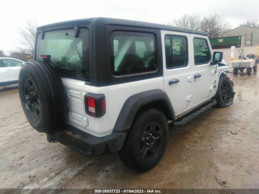 2022 JEEP WRANGLER UNLIMITED SPORT VIN: 1C4HJXDN0NW235534