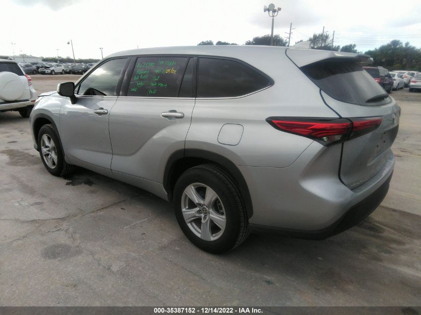 2021 TOYOTA HIGHLANDER L VIN: 5TDCZRAH2MS522191