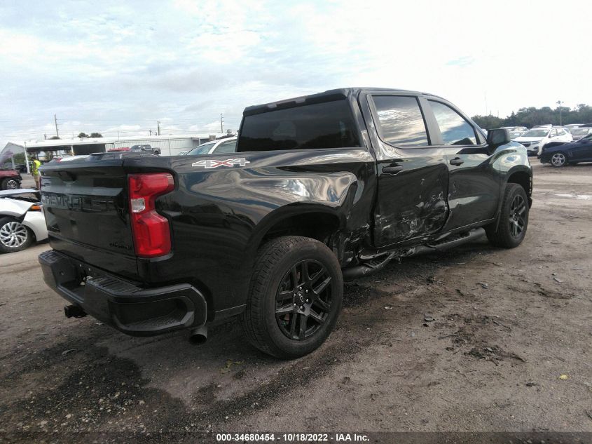 2022 CHEVROLET SILVERADO 1500 LTD CUSTOM VIN: 1GCPYBEK2NZ101444