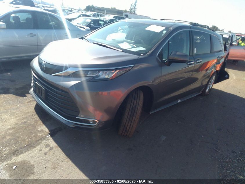 2022 TOYOTA SIENNA XLE VIN: 5TDJSKFC8NS062133