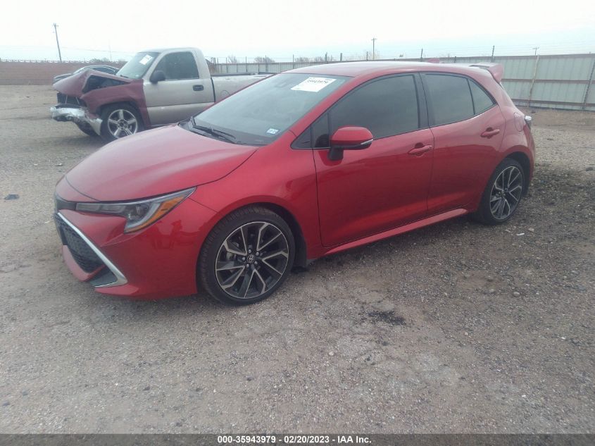 2022 TOYOTA COROLLA HATCHBACK XSE VIN: JTNC4MBE3N3191206