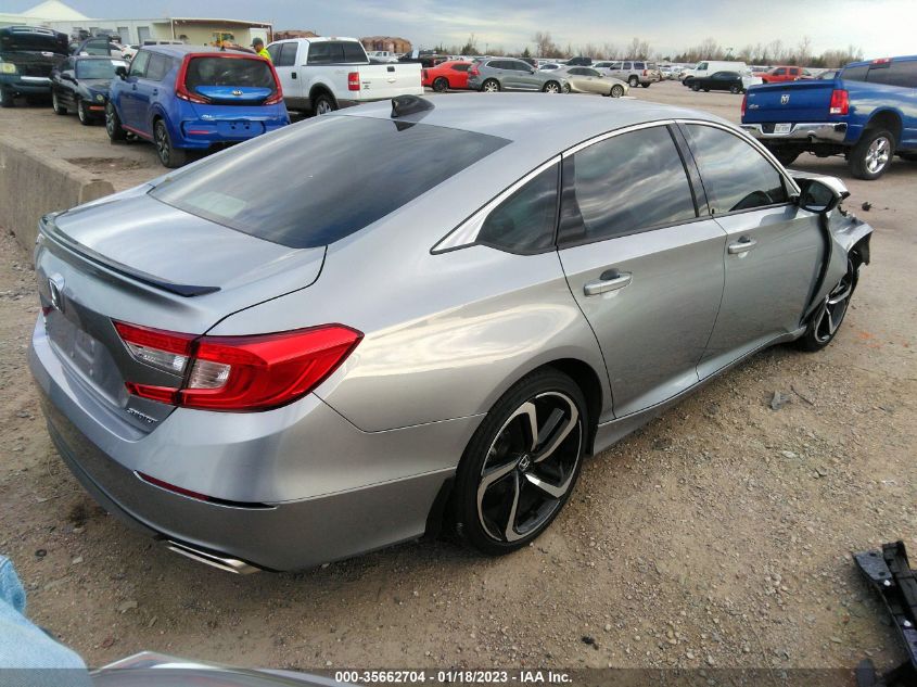 2022 HONDA ACCORD SEDAN SPORT VIN: 1HGCV1F34NA045189