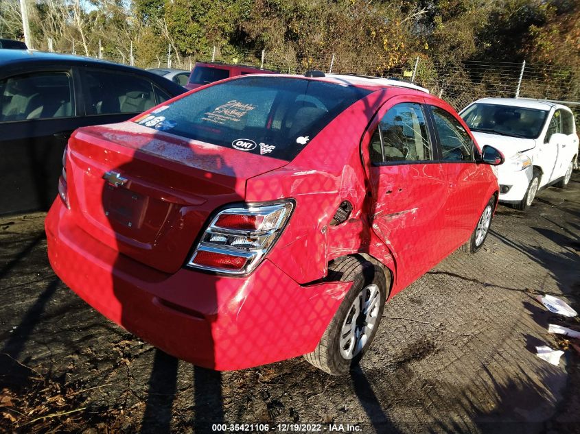 2020 CHEVROLET SONIC LS VIN: 1G1JB5SB2L4141426