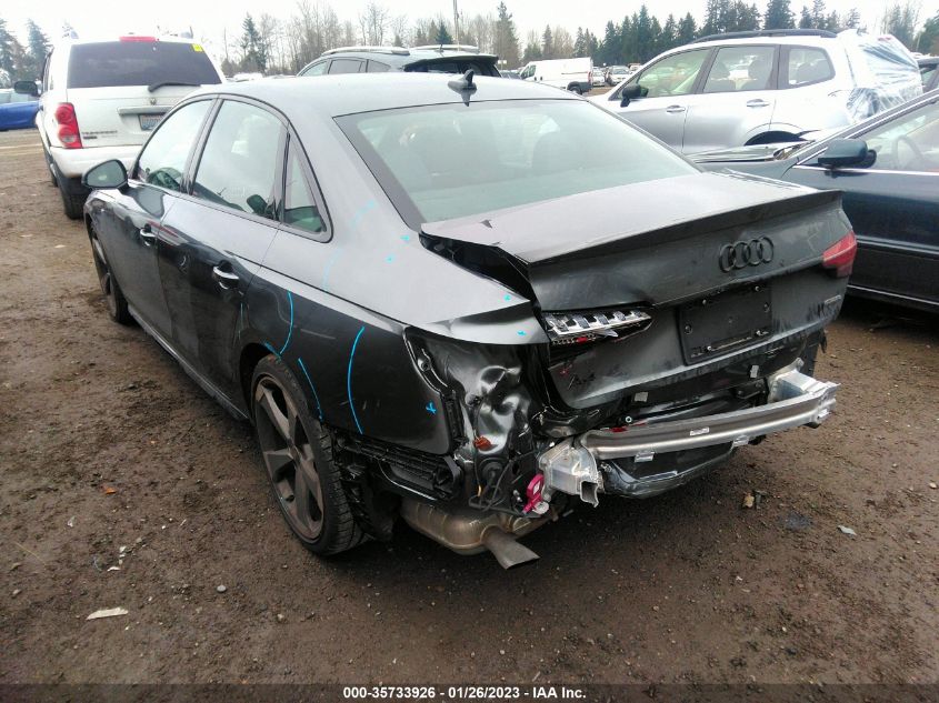 2022 AUDI A4 SEDAN S LINE PREMIUM PLUS VIN: WAUEAAF47NA015693
