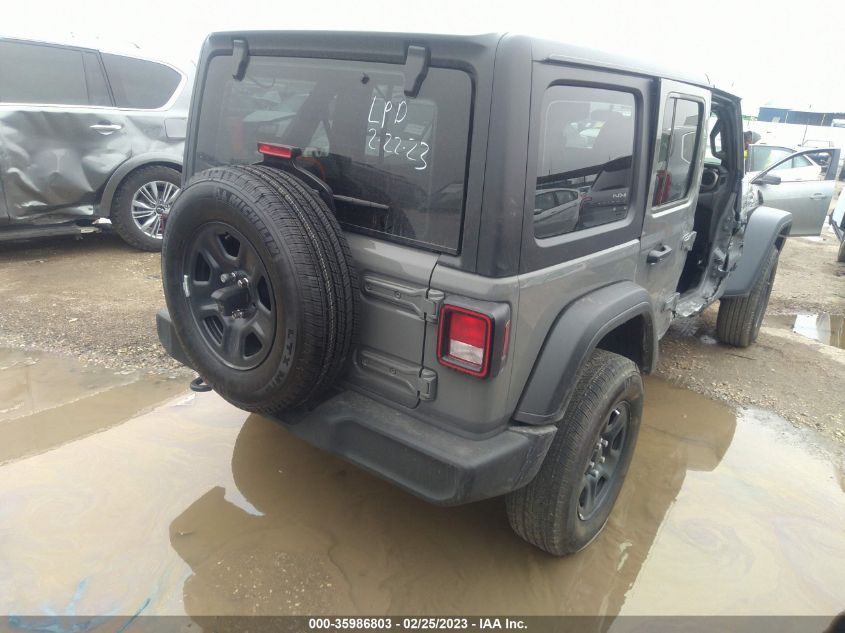 2022 JEEP WRANGLER UNLIMITED SPORT VIN: 1C4HJXDN3NW200986