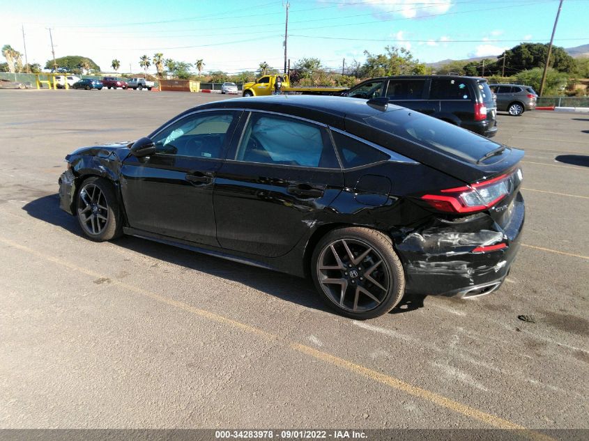 2022 HONDA CIVIC HATCHBACK SPORT TOURING VIN: 19XFL1H82NE011534