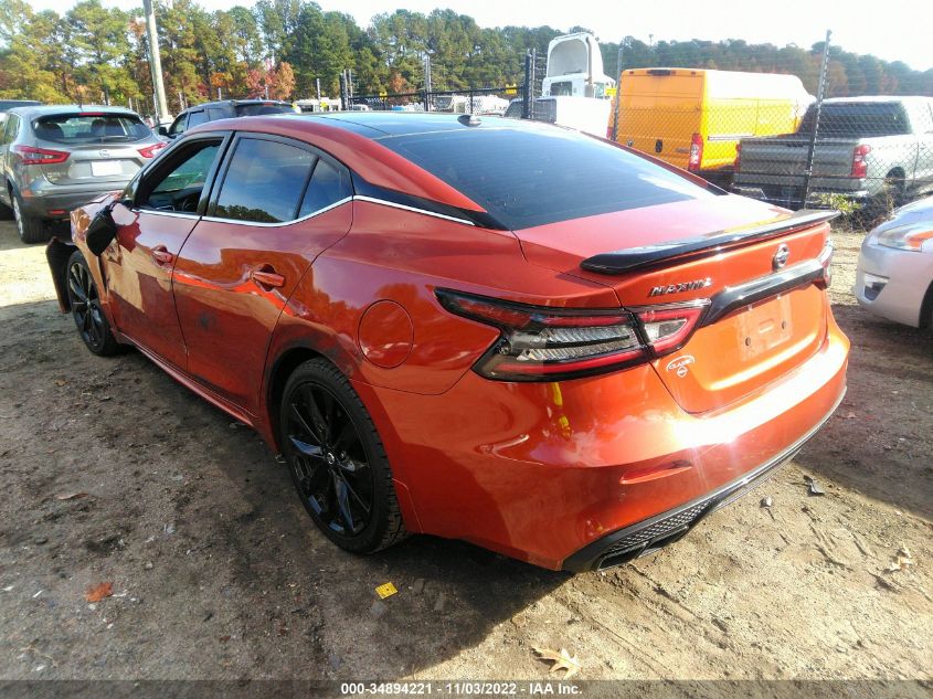 2022 NISSAN MAXIMA SR VIN: 1N4AA6EV9NC504261