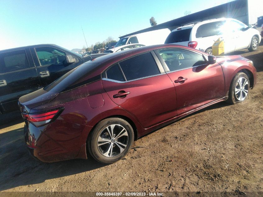 2022 NISSAN SENTRA SV VIN: 3N1AB8CV5NY234607