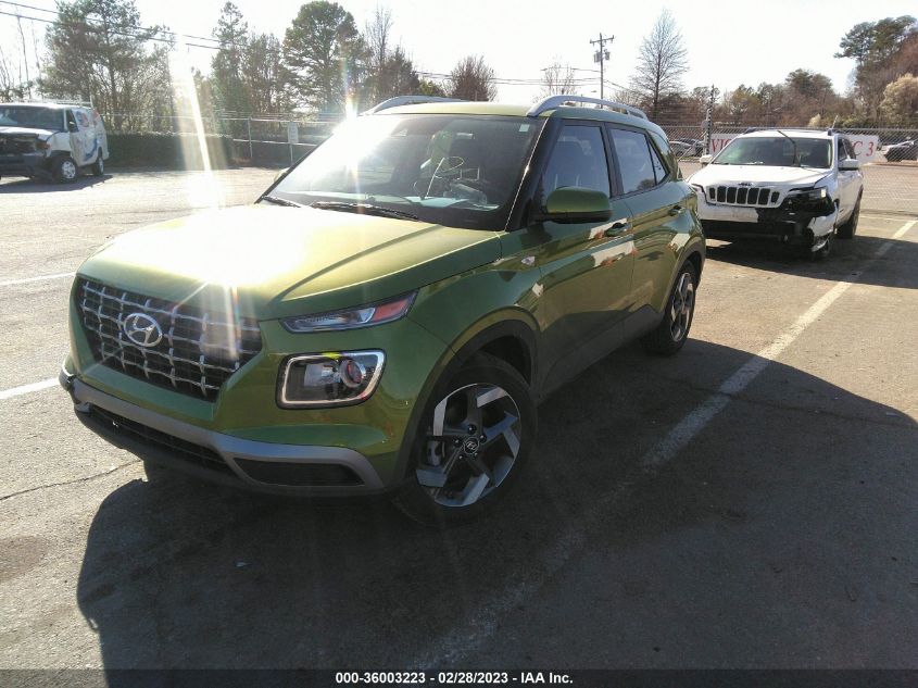 2022 HYUNDAI VENUE SEL VIN: KMHRC8A32NU180048