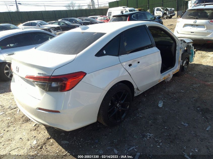 2022 HONDA CIVIC SEDAN SPORT VIN: 2HGFE2F57NH596920