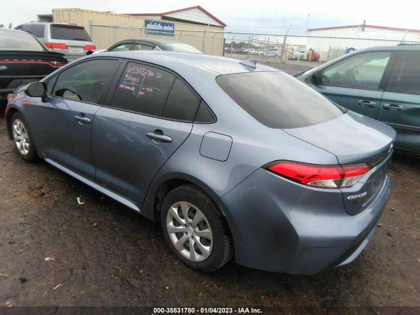 2022 TOYOTA COROLLA LE VIN: JTDEPMAE2NJ193921