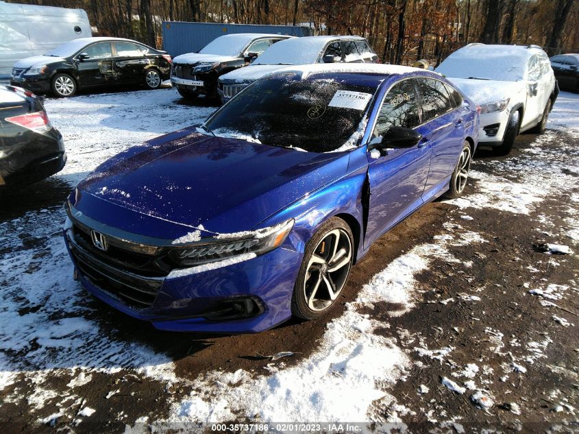 2022 HONDA ACCORD SEDAN SPORT SE VIN: 1HGCV1F44NA056721