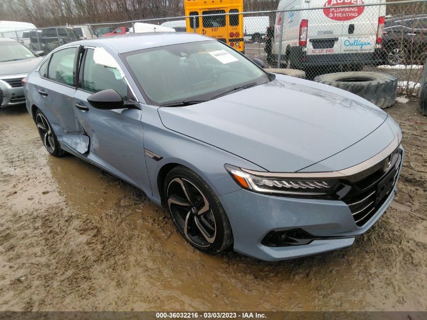 2022 HONDA ACCORD SEDAN SPORT SE VIN: 1HGCV1F4XNA016465