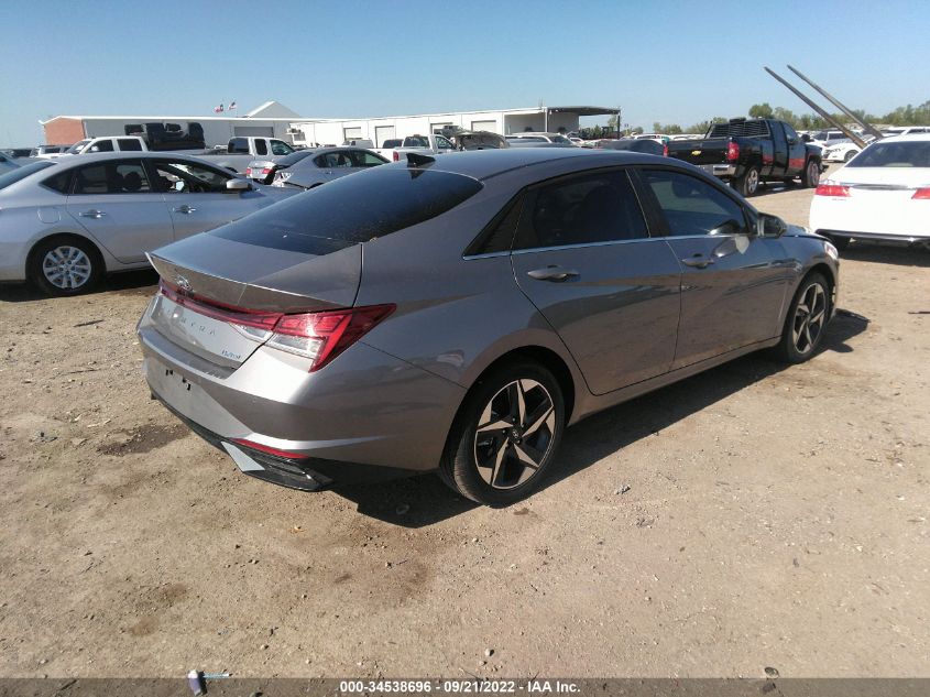2022 HYUNDAI ELANTRA LIMITED VIN: KMHLP4AG2NU353640