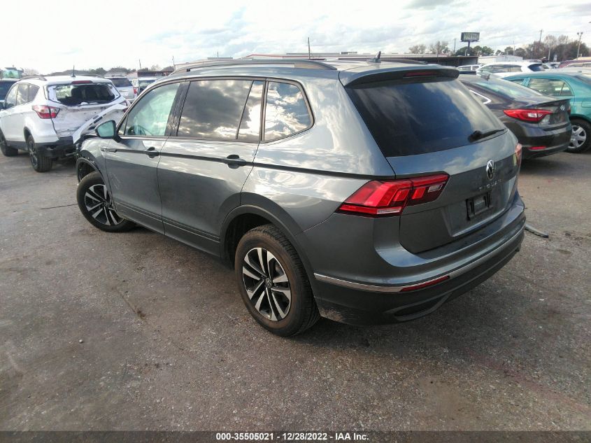 2022 VOLKSWAGEN TIGUAN S VIN: 3VV1B7AX9NM147667