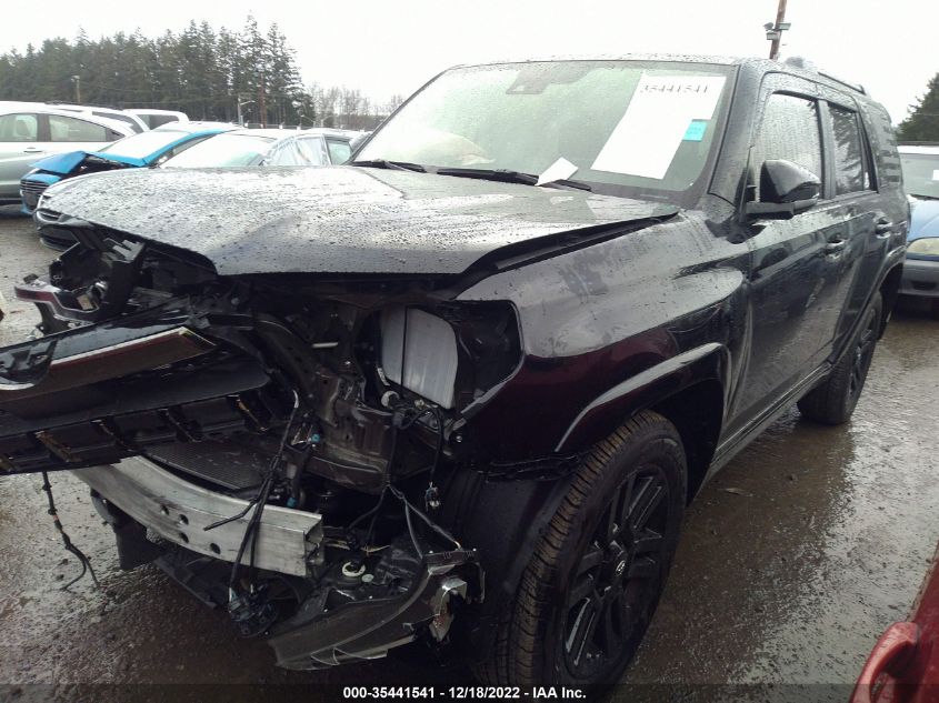 2021 TOYOTA 4RUNNER NIGHTSHADE VIN: JTEJU5JRXM5890773