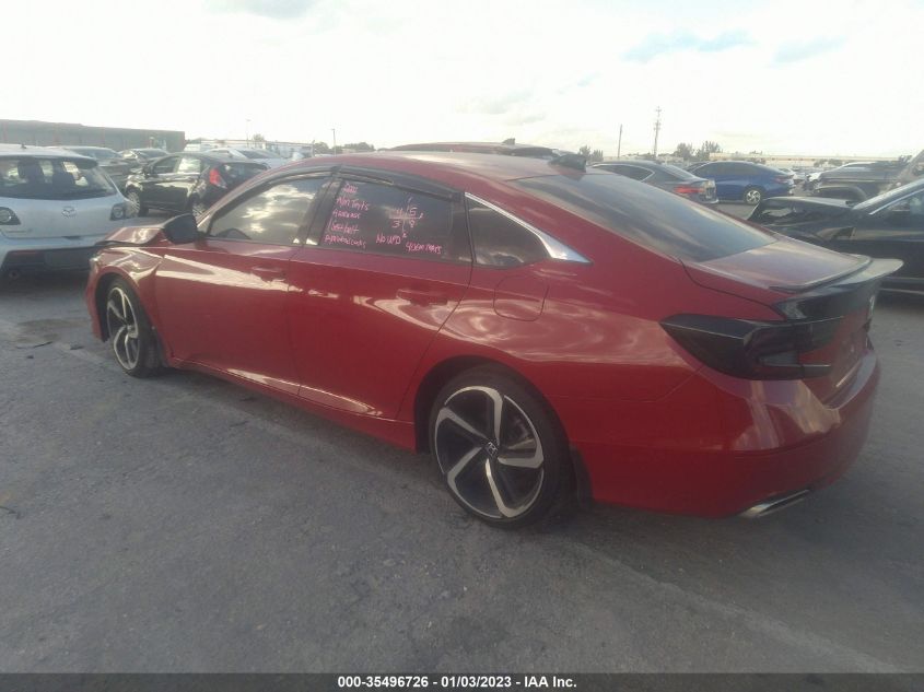 2022 HONDA ACCORD SEDAN SPORT VIN: 1HGCV2F3XNA004197