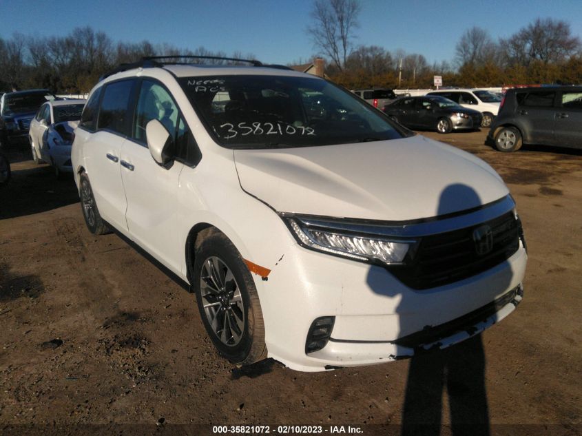 2022 HONDA ODYSSEY EX-L VIN: 5FNRL6H70NB014136