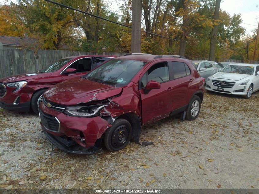 2021 CHEVROLET TRAX LT VIN: Kl7CJPSM8MB371353