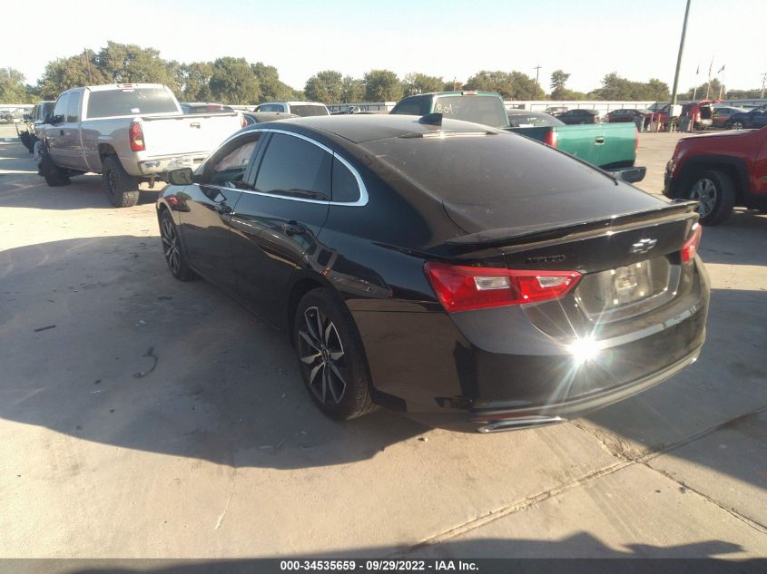 2021 CHEVROLET MALIBU RS VIN: 1G1ZG5ST9MF045554