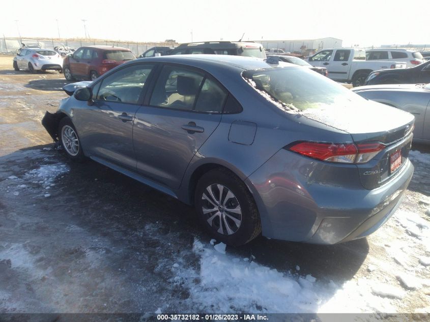 2022 TOYOTA COROLLA HYBRID LE VIN: JTDEAMDEXNJ058814