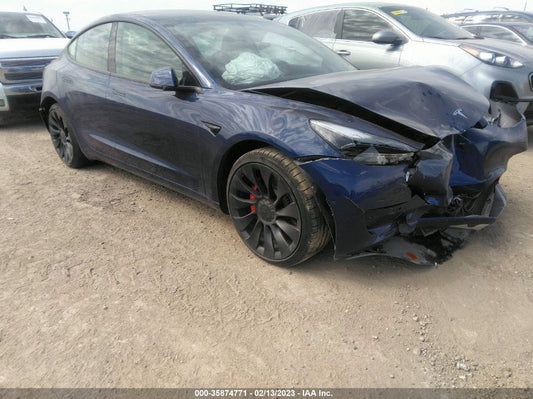 2022 TESLA MODEL 3 PERFORMANCE VIN: 5YJ3E1EC7NF264798
