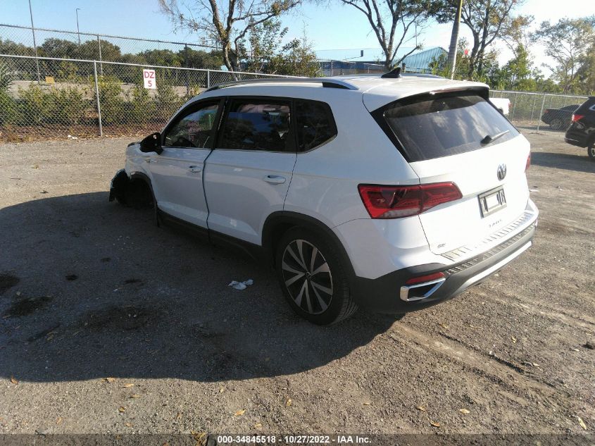 2022 VOLKSWAGEN TAOS SE VIN: 3VVTX7B2XNM058509