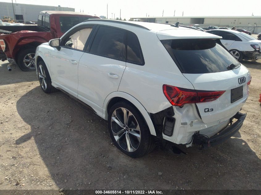 2021 AUDI Q3 S LINE PREMIUM PLUS VIN: WA1EECF35M1125760