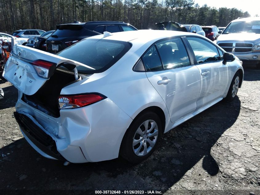 2022 TOYOTA COROLLA LE VIN: 5YFEPMAE0NP280955