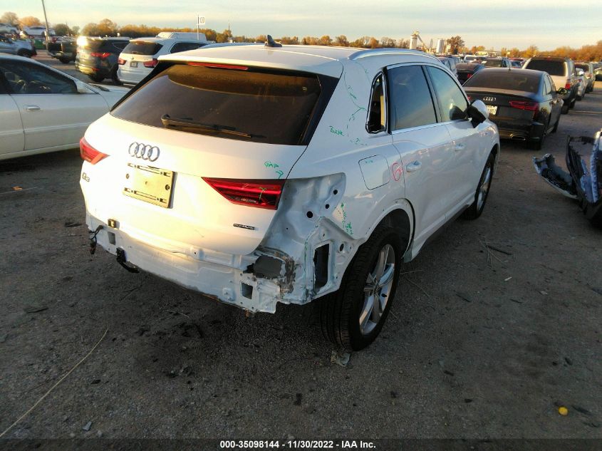 2020 AUDI Q3 S LINE PREMIUM VIN: WA1DECF30L1040030