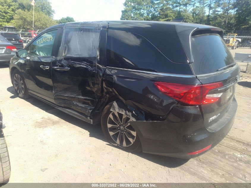 2021 HONDA ODYSSEY EX-L VIN: 5FNRL6H74MB027261