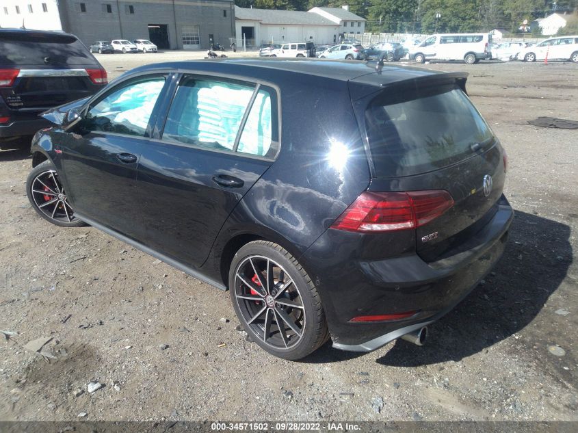 2021 VOLKSWAGEN GOLF GTI S/SE/AUTOBAHN VIN: 3VW6T7AU7MM011251