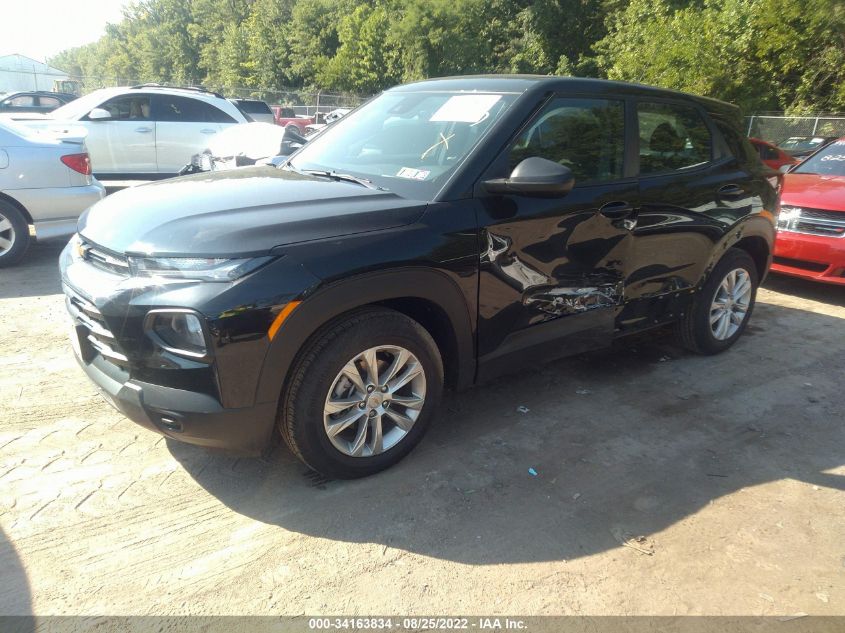 2022 CHEVROLET TRAILBLAZER LS VIN: KL79MMS29NB104836