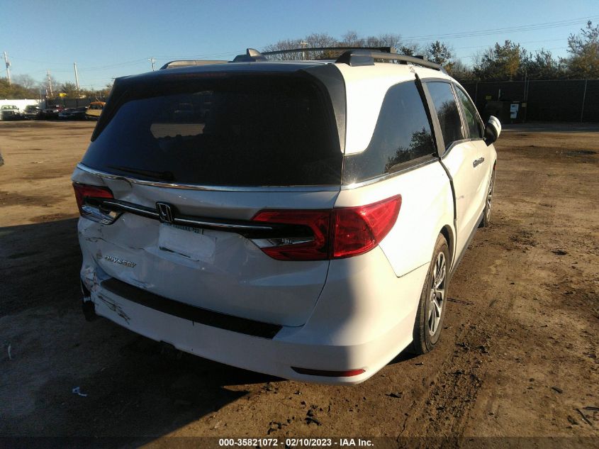 2022 HONDA ODYSSEY EX-L VIN: 5FNRL6H70NB014136