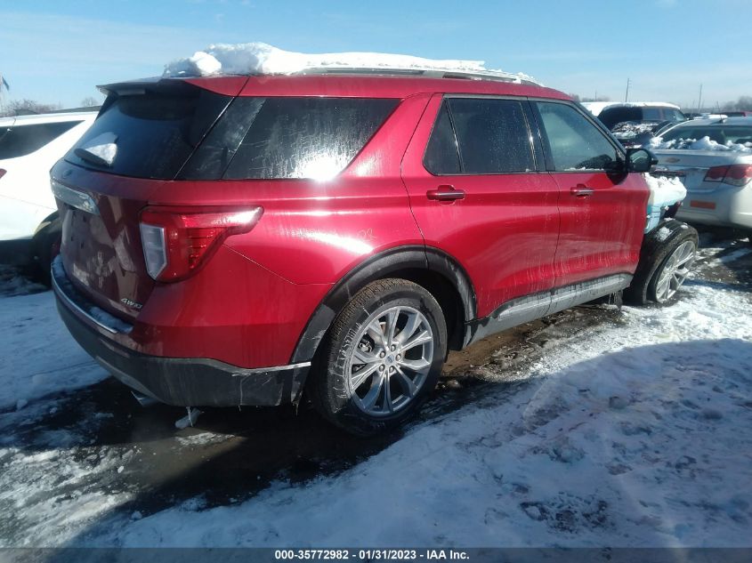2021 FORD EXPLORER LIMITED VIN: 1FMSK8FH1MGB49489